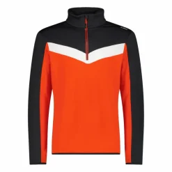 Half-Zip-Fleeceshirt Stretch Performance für Herren mit Color Blocking