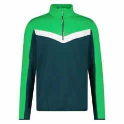 Half-Zip-Fleeceshirt Stretch Performance für Herren mit Color Blocking