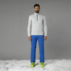 Herren Fleecepullover aus Grid Tech mit Stehkragen