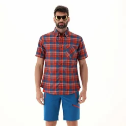 Herren Kurzarm-Hemd mit Karomuster