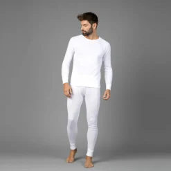 Herren Langarm Unterwäsche mit Rundhalsausschnitt
