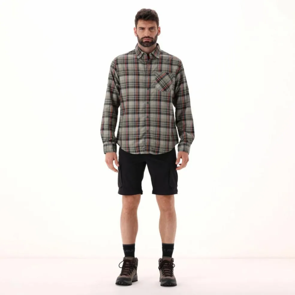 Herren Langarm-Hemd mit Karomuster