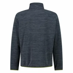 Herren Melange Arctic Fleece Rollkragenjacke mit halbem Reißverschluss