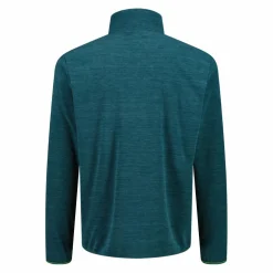 Herren Melange Arctic Fleece Rollkragenjacke mit halbem Reißverschluss