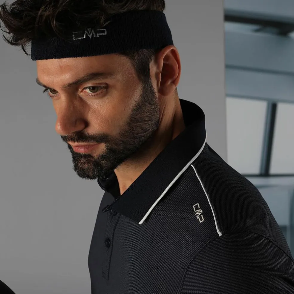 Herren Polohemd aus stretch polyester und Modal