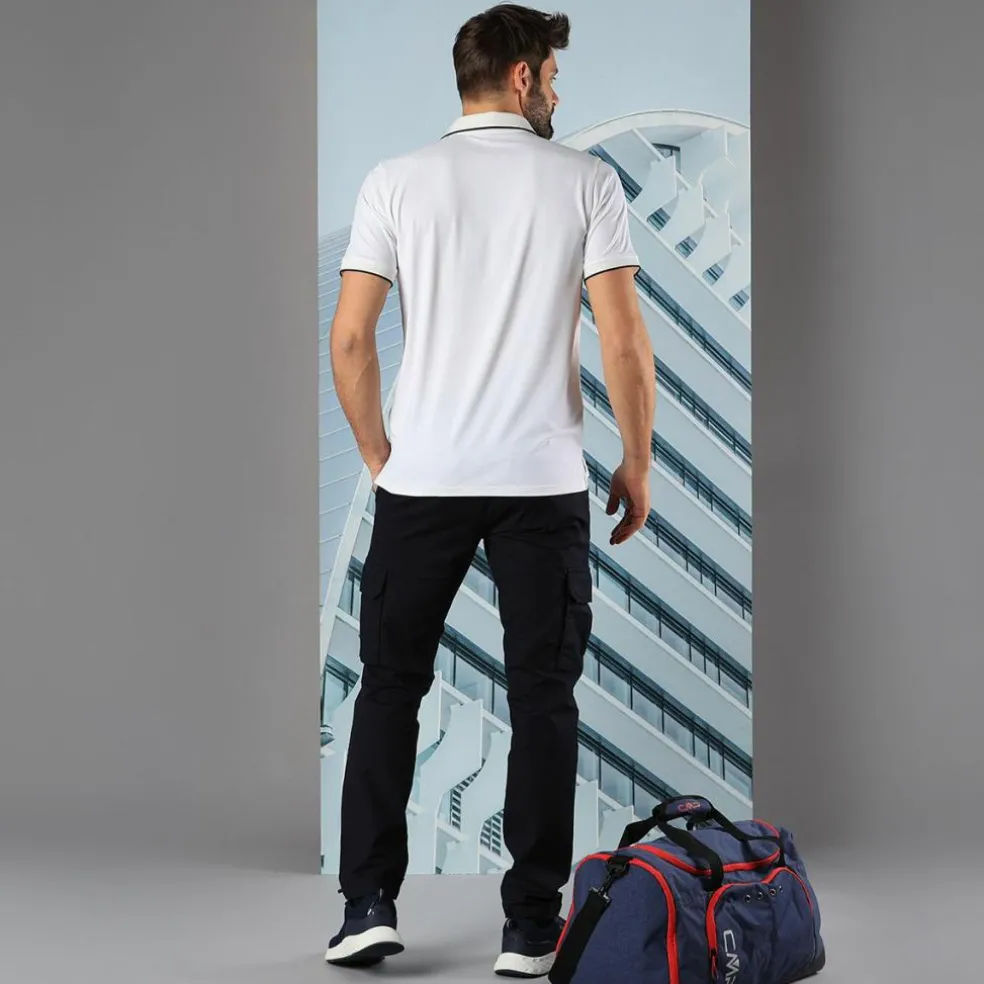 Herren Polohemd aus stretch polyester und Modal