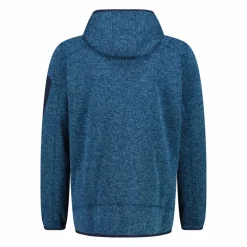 Herren schweres Fleecejacke Knit-Tech in melierter Optik mit Kapuze