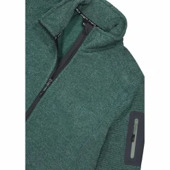 Herren schweres Fleecejacke Knit-Tech Meliert