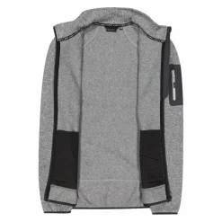 Herren schweres Fleecejacke Knit-Tech Meliert