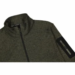 Herren schweres Fleecejacke Knit-Tech Meliert