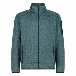 Herren schweres Fleecejacke Knit-Tech Meliert