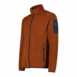 Herren schweres Fleecejacke Knit-Tech Meliert