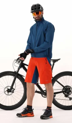 Herren Windschutzjacke mit abnehmbaren Ärmeln