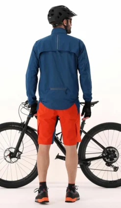 Herren Windschutzjacke mit abnehmbaren Ärmeln