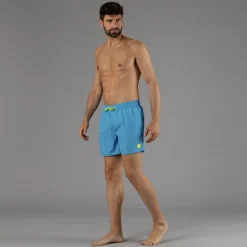 Herren-Badeshorts mit geometrischem Muster