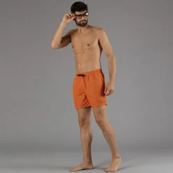 Herren-Badeshorts mit geometrischem Muster