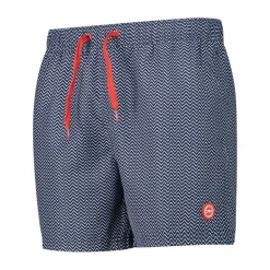 Herren-Badeshorts mit geometrischem Muster