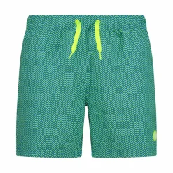 Herren-Badeshorts mit geometrischem Muster