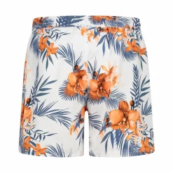 Herren-Boxer-Badeanzug mit tropische Fantasie