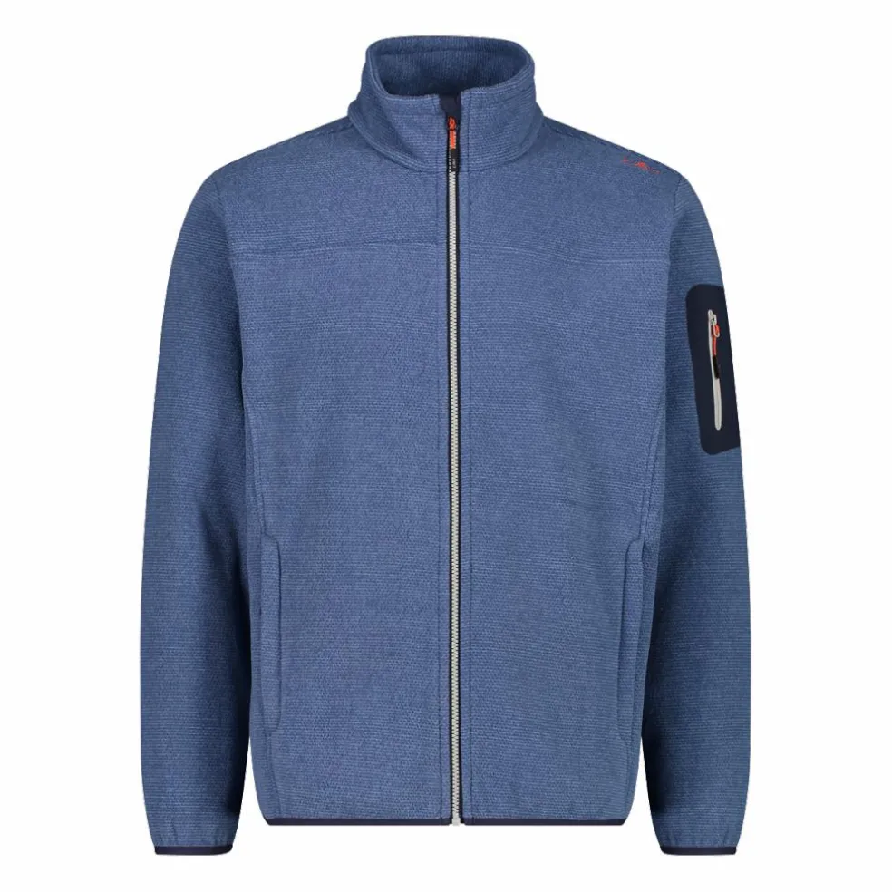 Herren-Fleece Jacquard-Knit-Tech mit Rautenmuster