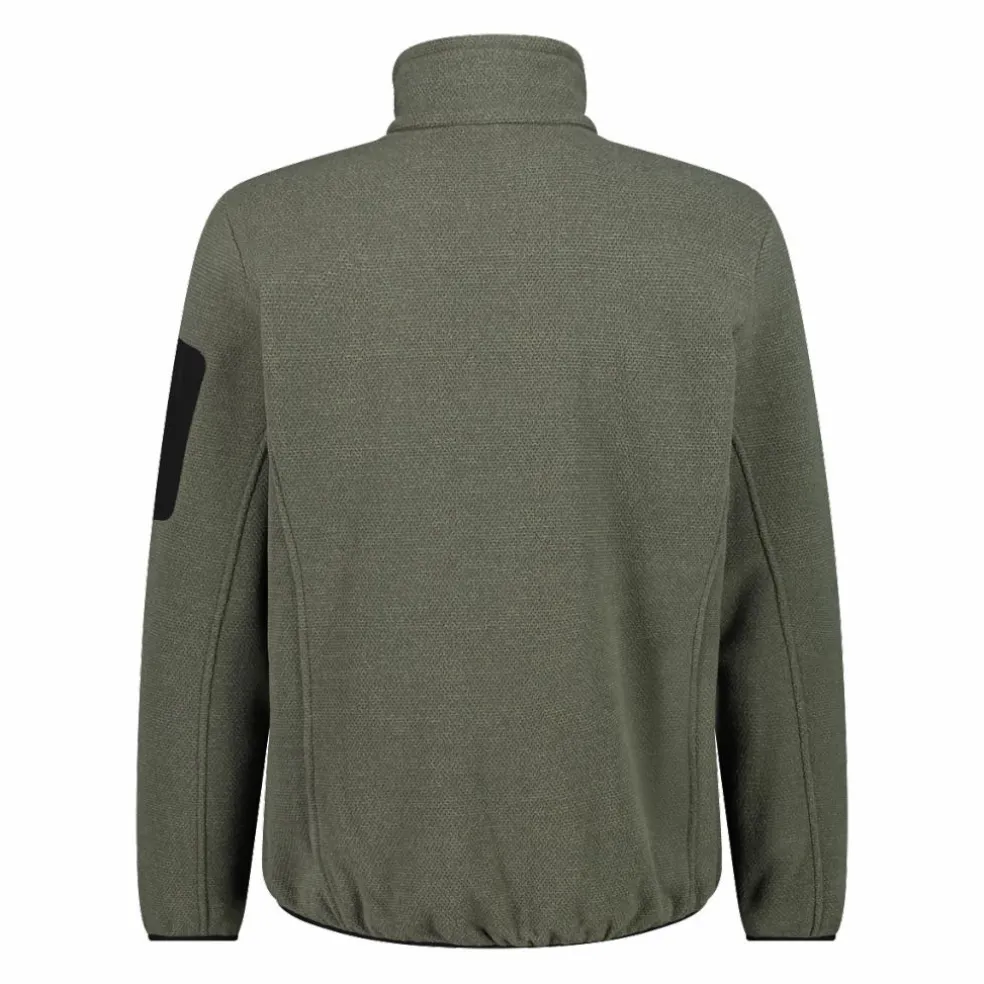 Herren-Fleece Jacquard-Knit-Tech mit Rautenmuster