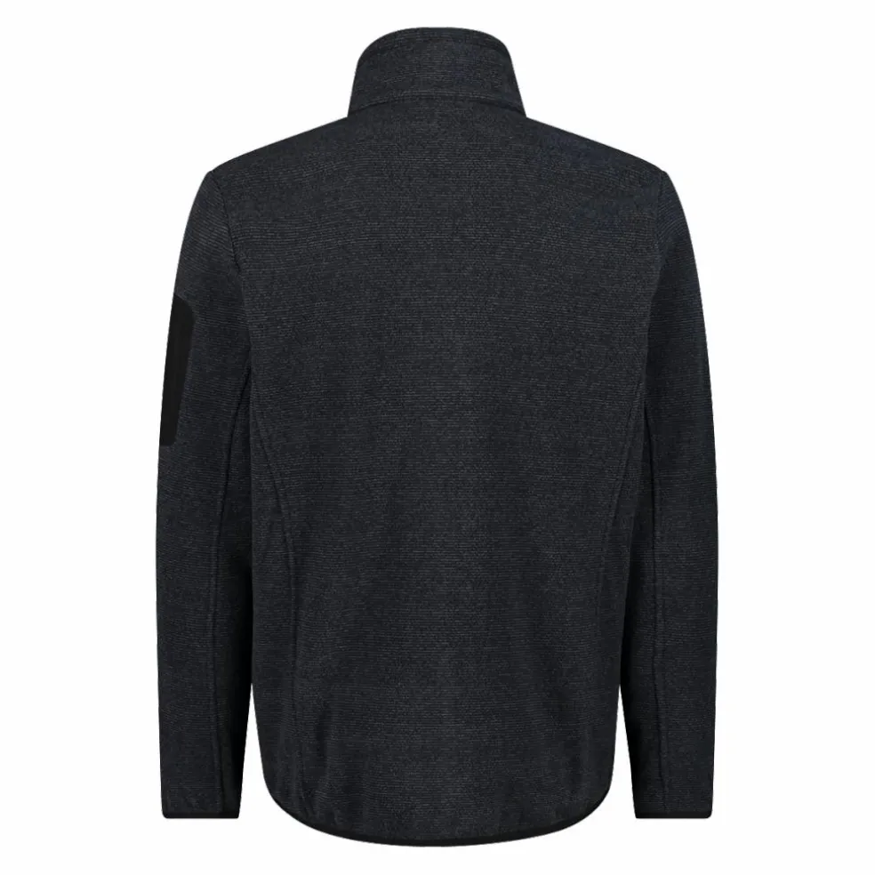 Herren-Fleece Jacquard-Knit-Tech mit Rautenmuster