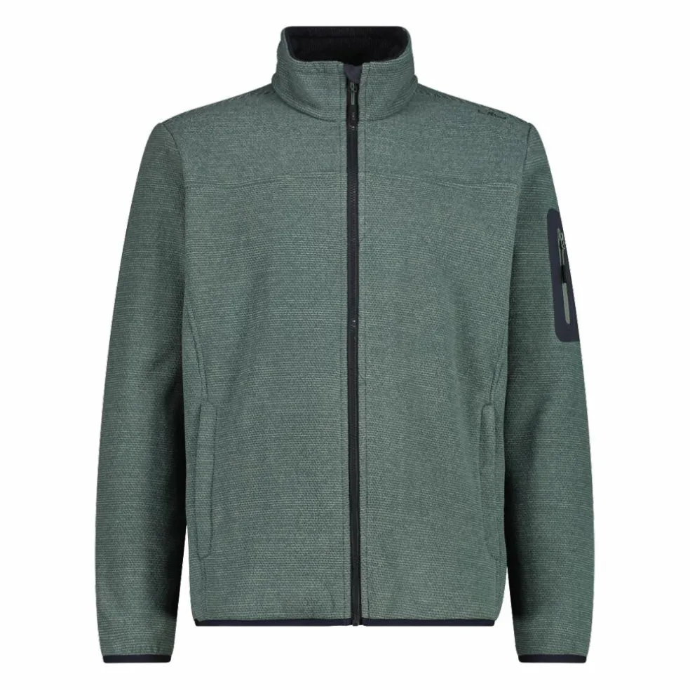 Herren-Fleece Jacquard-Knit-Tech mit Rautenmuster