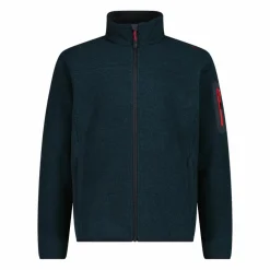 Herren-Fleece Jacquard-Knit-Tech mit Rautenmuster