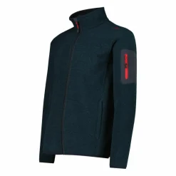 Herren-Fleece Jacquard-Knit-Tech mit Rautenmuster