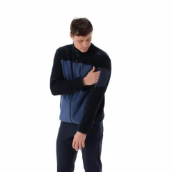 Herren-Fleece Jacquard-Knit-Tech mit Rautenmuster