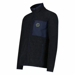 Herren-Fleecejacke aus Knit Tech Melange