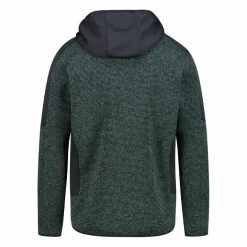 Herren-Fleecejacke mit Reißverschluss aus Knit Tech mit Kapuze