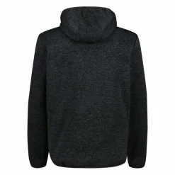 Herren-Hybrid-Fleecejacke aus Knit Tech Melange mit Kapuze