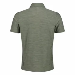 Herren-Poloshirt in Melange-Stretch-Jersey-Gewebe