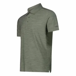 Herren-Poloshirt in Melange-Stretch-Jersey-Gewebe