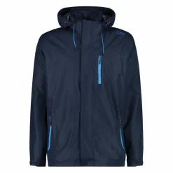 Herren-Regenjacke mit abnehmbarer Kapuze