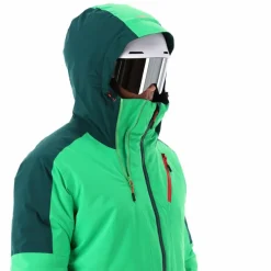 Herren-Skijacke aus Twill mit Kapuze