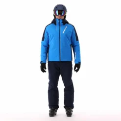 Herren-Skijacke aus Twill mit Kapuze