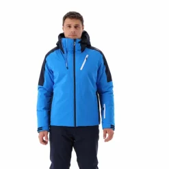 Herren-Skijacke aus Twill mit Kapuze