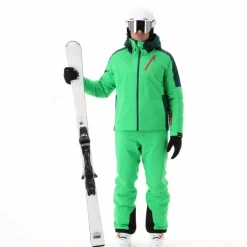 Herren-Skijacke aus Twill mit Kapuze