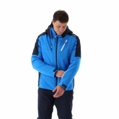 Herren-Skijacke aus Twill mit Kapuze