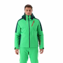 Herren-Skijacke aus Twill mit Kapuze