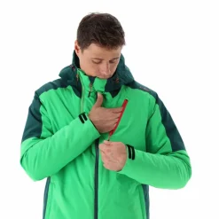 Herren-Skijacke aus Twill mit Kapuze