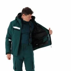 Herren-Skijacke aus Twill mit Kapuze