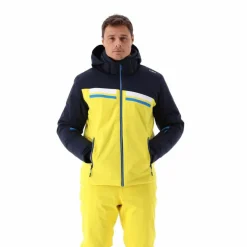 Herren-Skijacke aus Twill mit Kapuze