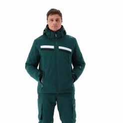 Herren-Skijacke aus Twill mit Kapuze