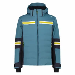 Herren-Skijacke aus 4-Way-Stretch-Twill mit Kapuze