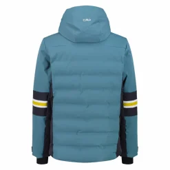 Herren-Skijacke aus 4-Way-Stretch-Twill mit Kapuze