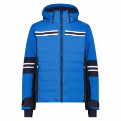 Herren-Skijacke aus 4-Way-Stretch-Twill mit Kapuze