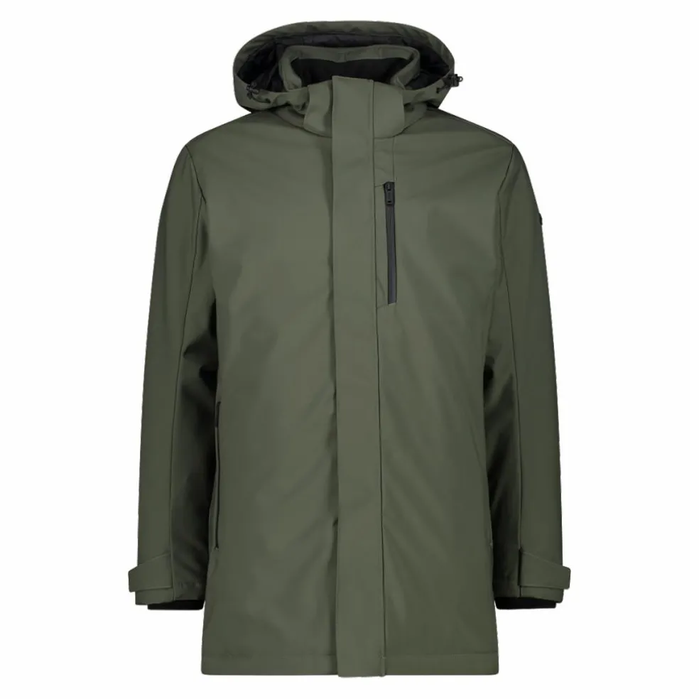 Herren-Softshell-Parka mit Innenwattierung